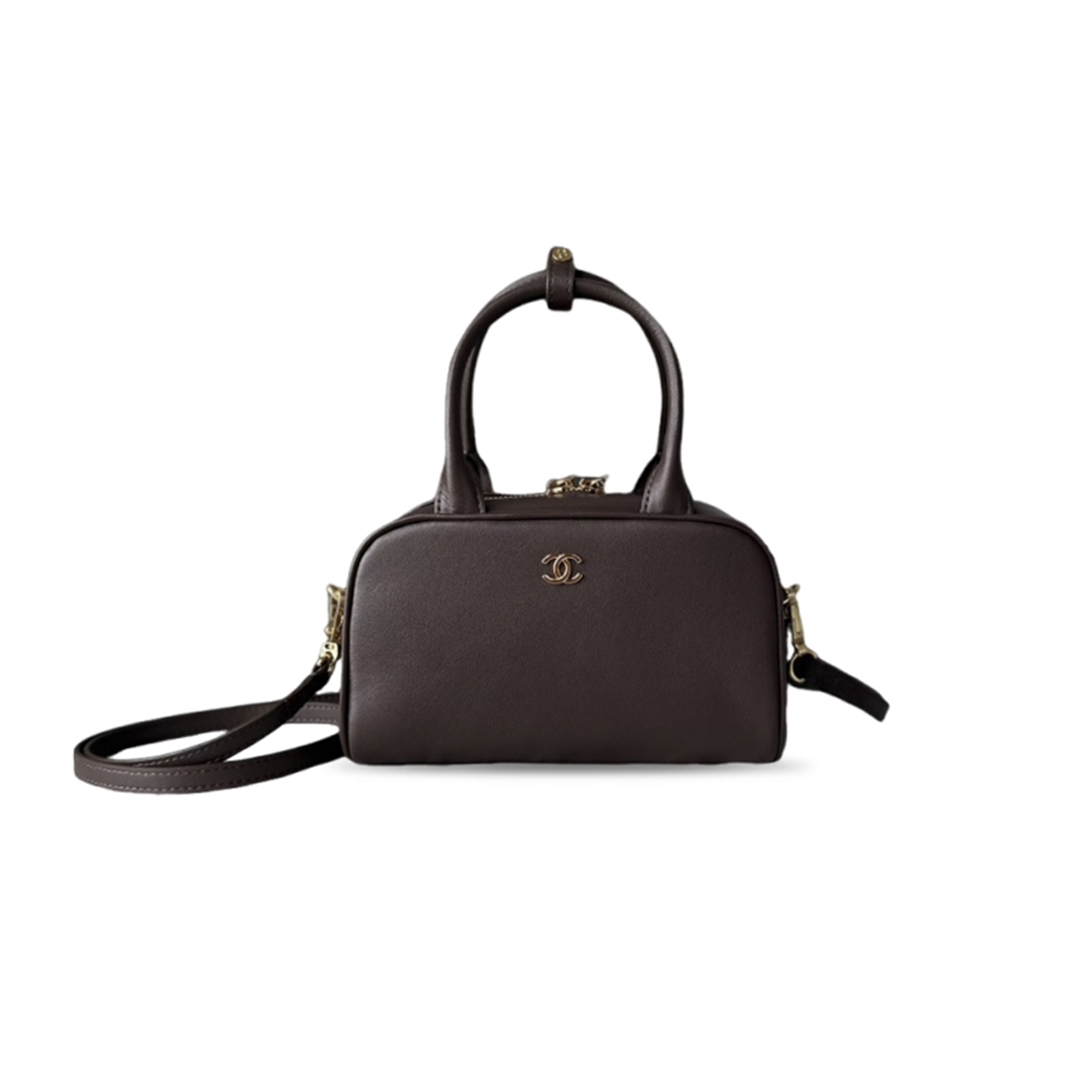 CHANEL CLUTCH WITH LEATHER STRAP AS5528 (20*13*9cm)